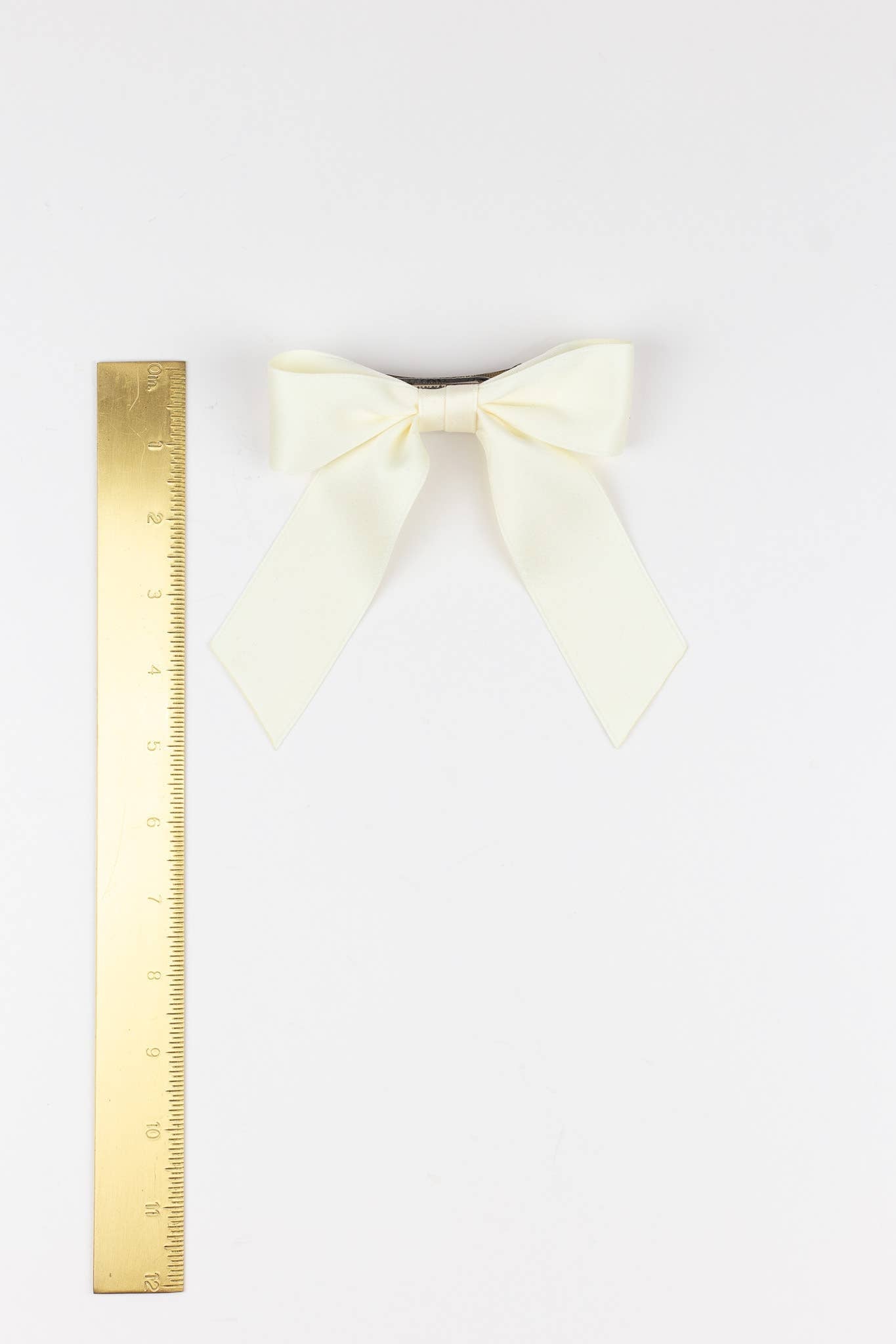 Small Matte Satin Hair Barrette | Delora Bow