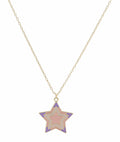 Lavender & Pink Star Necklace