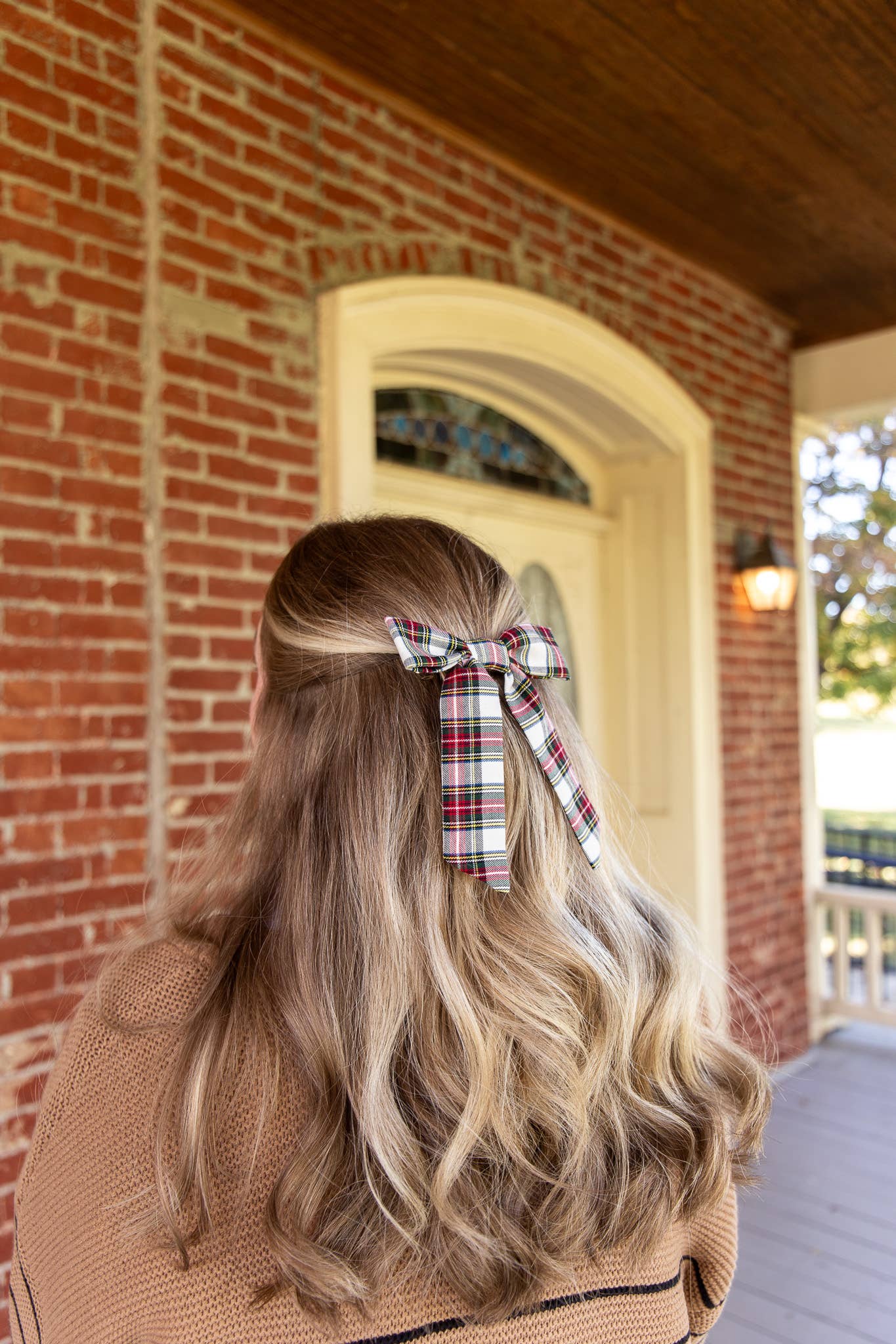Tartan Christmas Plaid Hair Barrette | Emily Bow